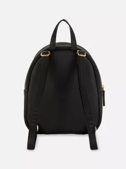 Mini plecak ze sztucznej skóry