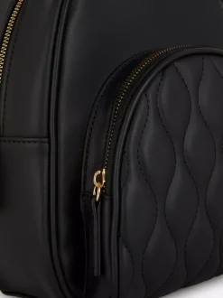 Mini plecak ze sztucznej skóry