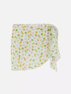 Mini sarong z nadrukiem