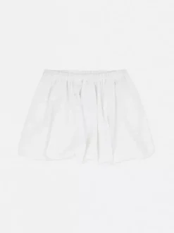 Minispódniczka typu bombka z haftem