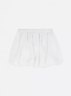 Minispódniczka typu bombka z haftem