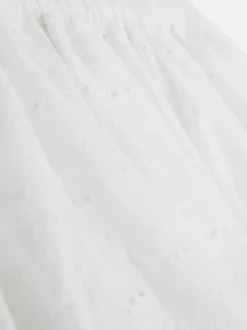 Minispódniczka typu bombka z haftem