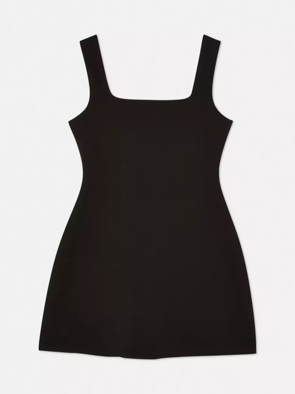 Minisukienka na ramiączkach z kwadratowym dekoltem