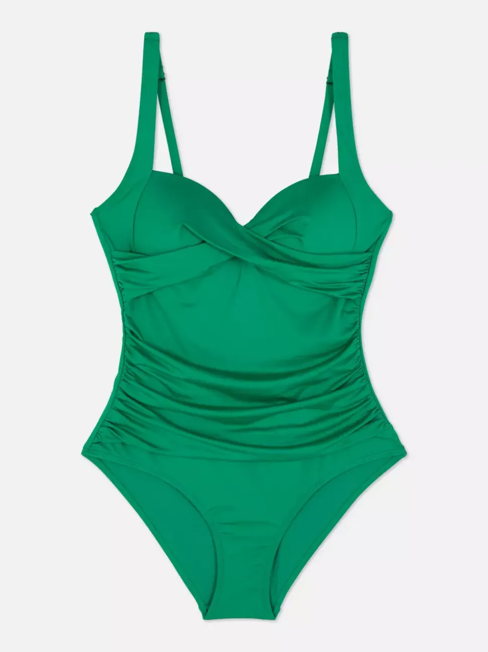 Modelujący strój kąpielowy z marszczonym wzorem