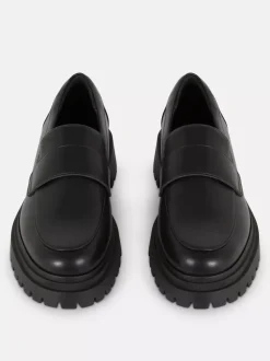 Mokasyny na grubej platformie