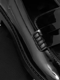 Mokasyny typu penny ze sztucznej skóry