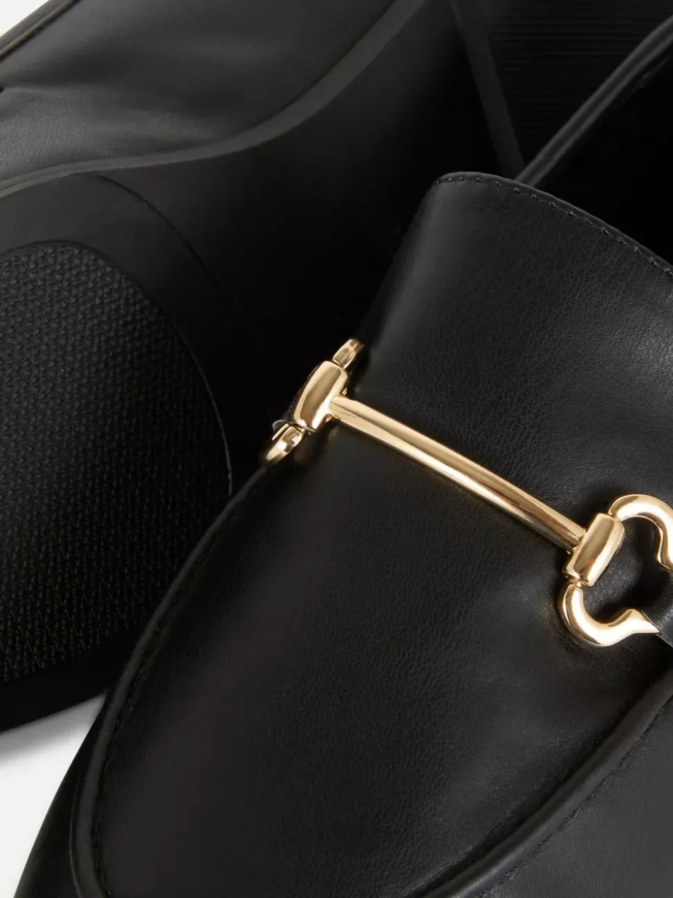 Mokasyny z wędzidłem ze sztucznej skóry