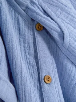 Muślinowy komplet z koszulą i szortami