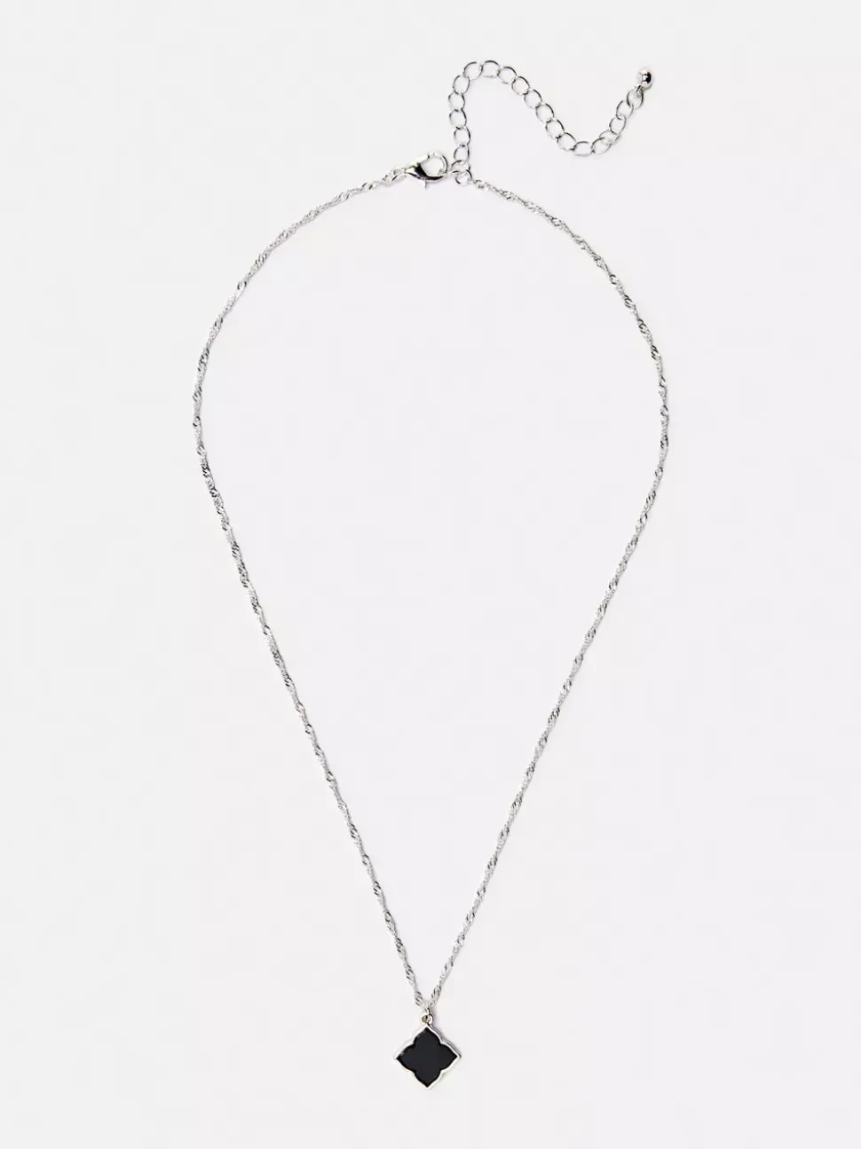 Naszyjnik z abstrakcyjną kwiatową przywieszką