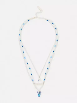 Naszyjnik z inicjałem i Stichem Disneya