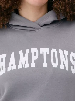 Nierozpinana bluza z kapturem i nadrukiem