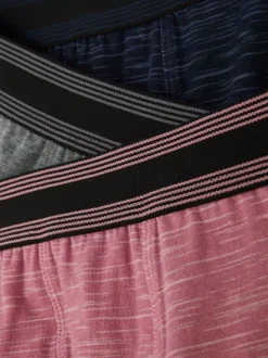 Obcisłe bokserki ze wzorem space-dye, 3 pary