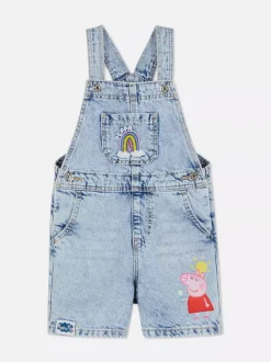Ogrodniczki jeansowe z motywem Świnki Peppy