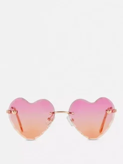 Okulary przeciwsłoneczne z oprawką w kształcie serca