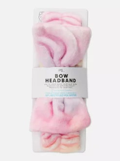 Opaska na głowę z kokardą ze wzorem tie-dye