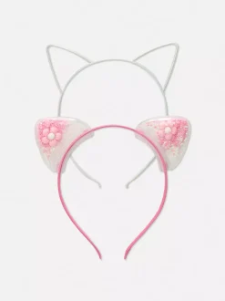 Opaski na głowę w kształcie kocich uszu, 2 szt.