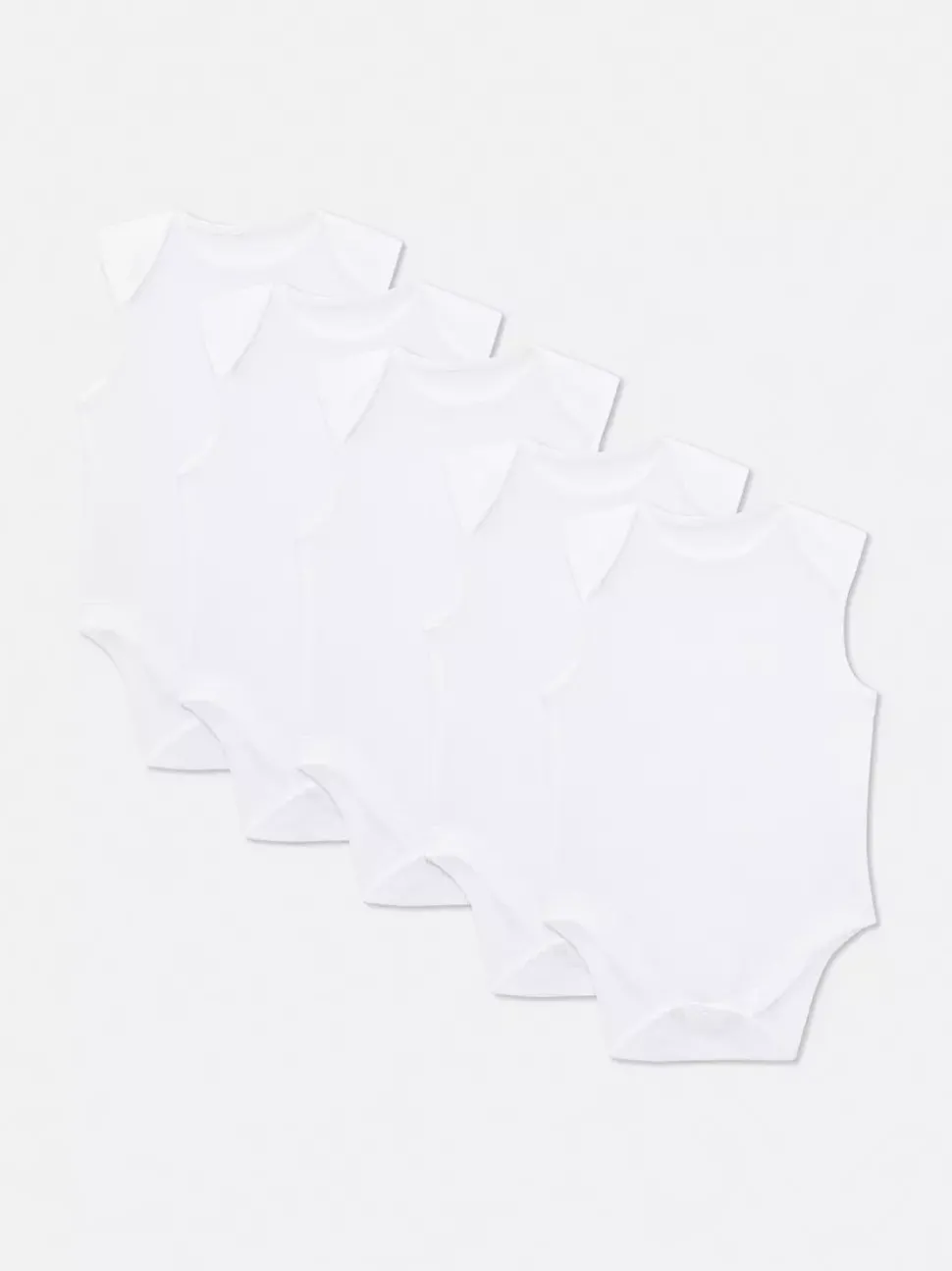 Pajacyki dla noworodka bez rękawów, 5 szt.