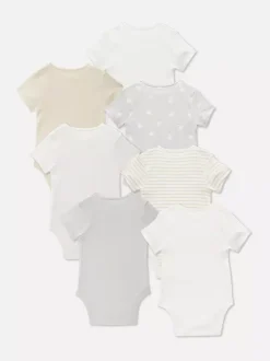 Pajacyki z krótkim rękawem, 7 szt.