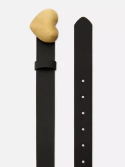 Pasek z klamrą w kształcie serca