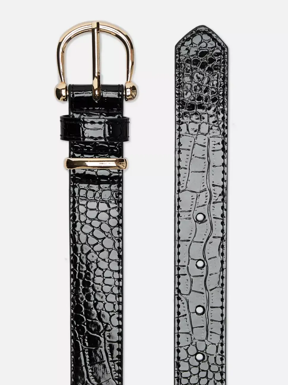 Pasek z klamrą w kształcie podkowy