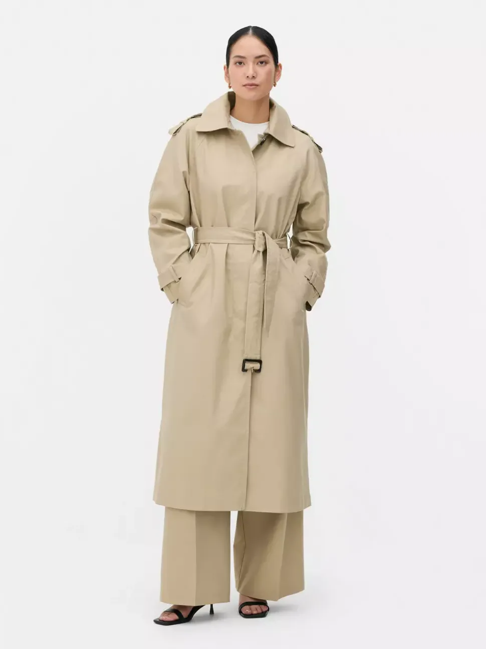 Płaszcz z paskiem The Edit