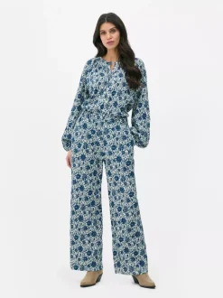 Patchworkowa bluzka w kwiaty Paula Echevarría