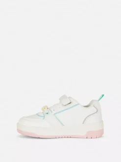 Płócienne buty sportowe z niską cholewką i tęczą