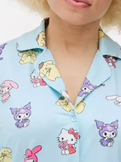 Piżama boyfriend z motywem Hello Kitty i przyjaciół