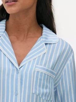 Piżama typu boyfriend z diagonalu