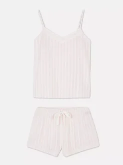 Piżama w paski z szortami The Edit