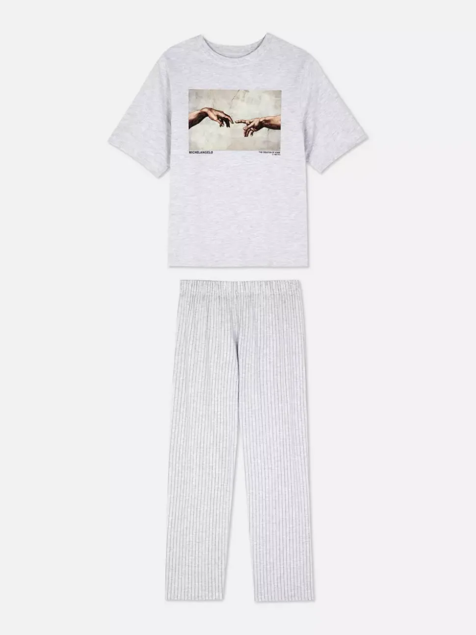Piżama z motywem „Stworzenia Adama” Michała Anioła