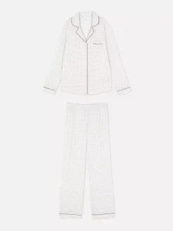 Piżama z nadrukiem w stylu boyfriend