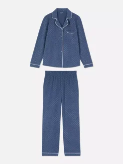 Piżama z nadrukiem w stylu boyfriend