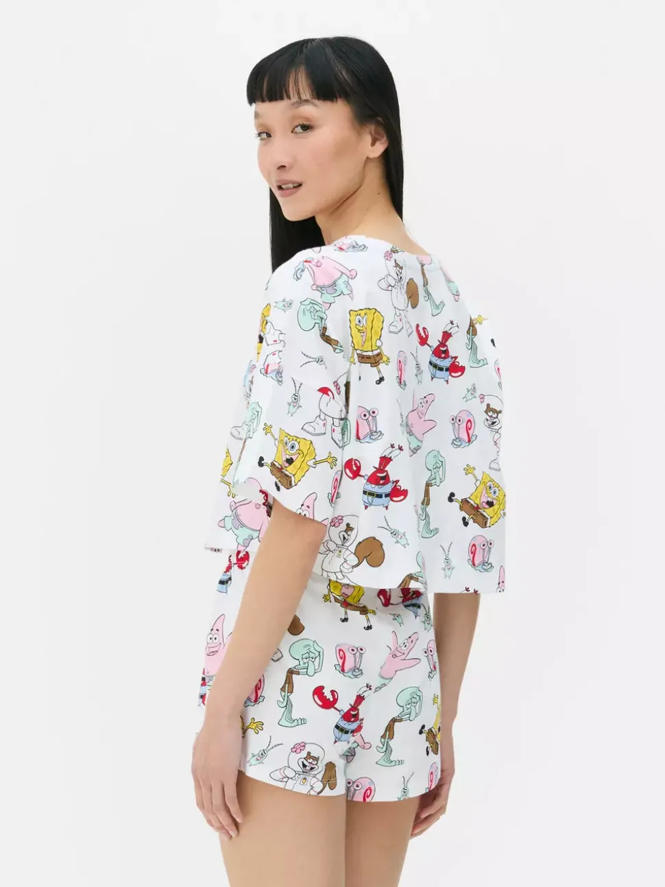 Piżama z postaciami ze SpongeBoba Kanciastoportego