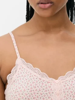 Piżama z szortami i topem na ramiączkach