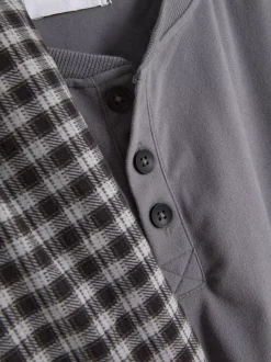 Piżama ze wzorem w kratę