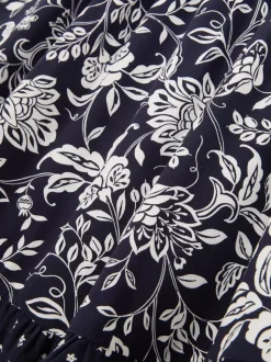 Piżamowy top na ramiączkach w kwiaty