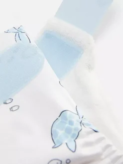 Pieluszka do kąpieli wielokrotnego użytku w żółwie