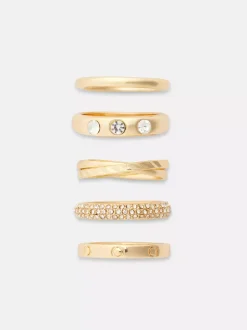 Pierścionki The Edit, 5 szt.
