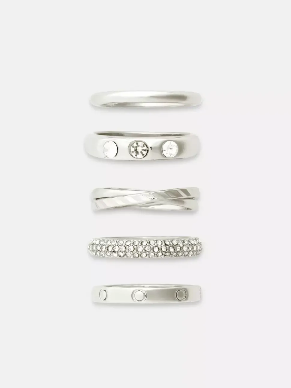 Pierścionki The Edit, 5 szt.