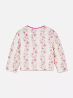 Pikowana kurtka w kwiaty