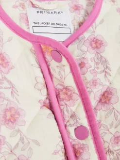 Pikowana kurtka w kwiaty