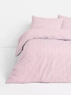 Pikowana pościel w romby na łóżko dwuosobowe