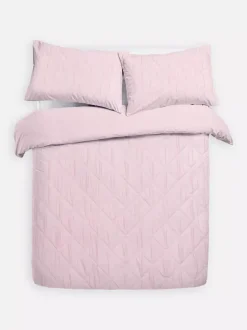 Pikowana pościel w romby na łóżko dwuosobowe