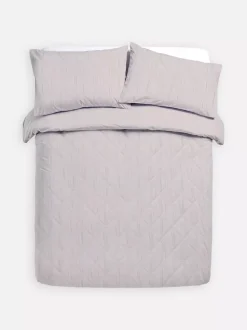 Pikowana pościel w romby na łóżko dwuosobowe