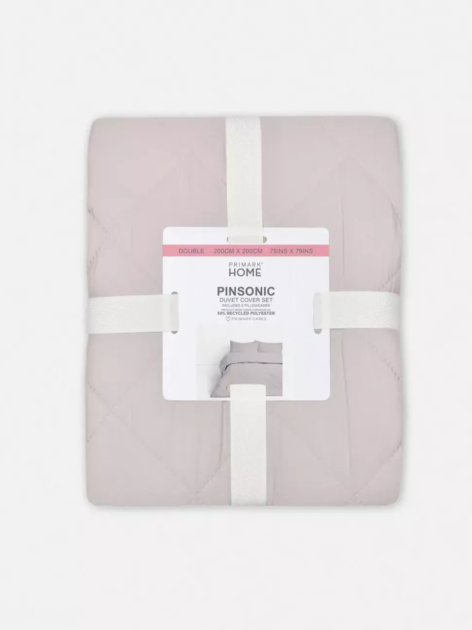 Pikowana pościel w romby na łóżko dwuosobowe