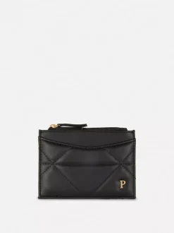 Pikowane etui na karty z inicjałem