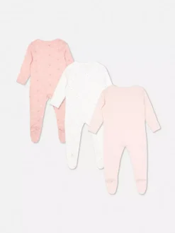 Śpioszki z długim rękawem, 3 szt.
