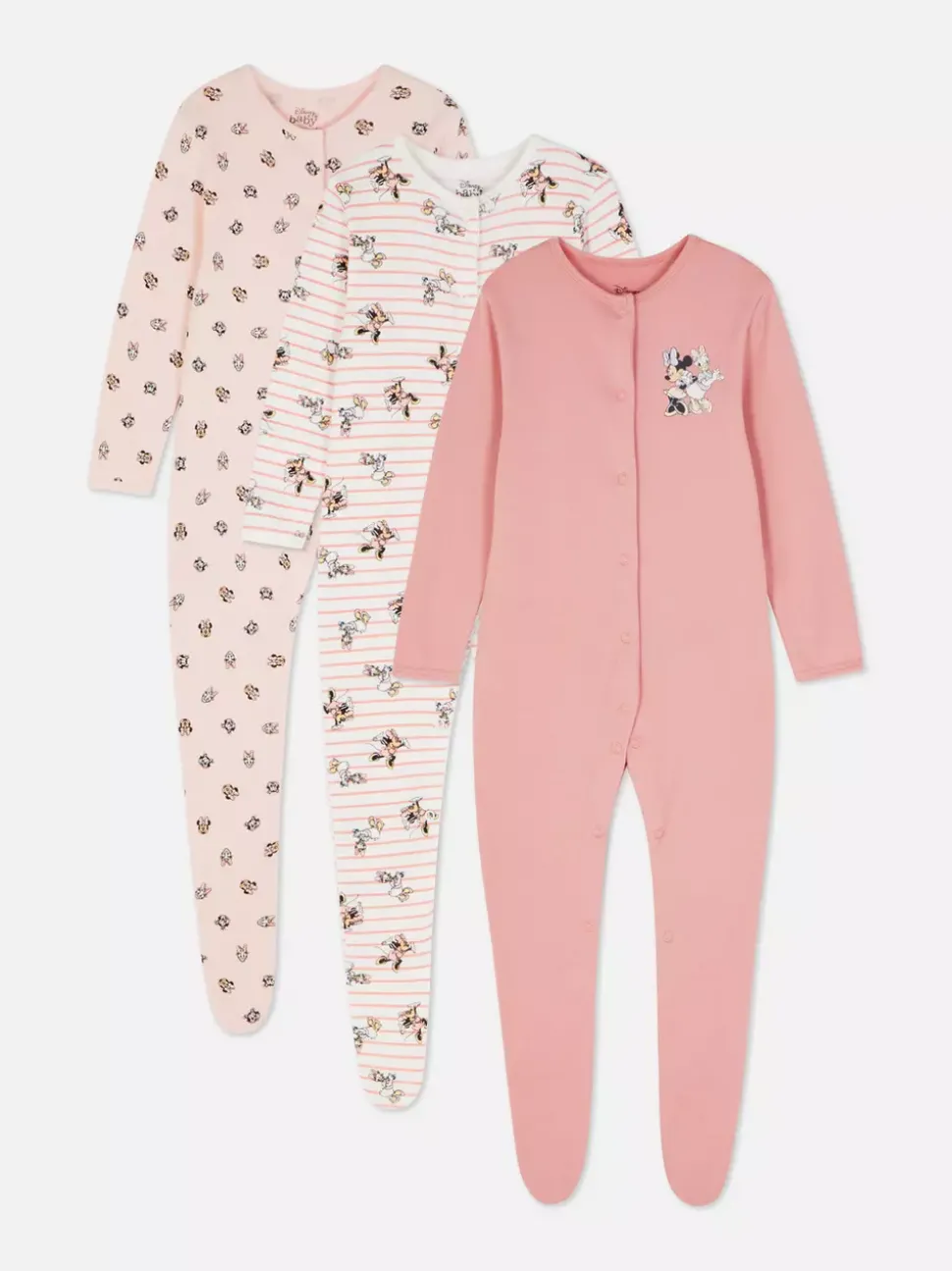 Śpioszki z motywem Disneya, 3 szt.