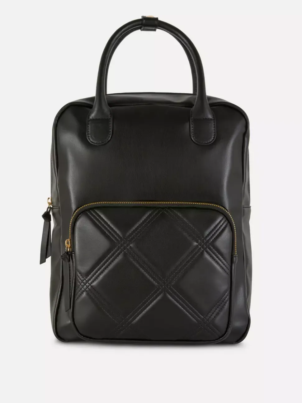 Plecak ze sztucznej skóry z uchwytem do przenoszenia